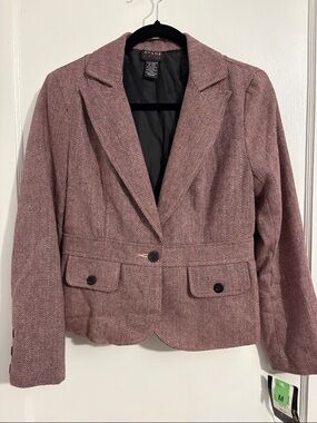 Tracy Evans Pink Herringbone Tailored Blazer